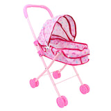 Maxbell Foldable Baby Doll Stroller Pretend Play Girls Gift Simulation Pushchair Toy