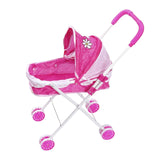 Maxbell Doll Stroller Pretend Play for Ages 1 2 3 Years Old Simulation Pushchair Toy Style A