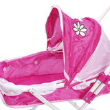 Maxbell Doll Stroller Pretend Play for Ages 1 2 3 Years Old Simulation Pushchair Toy Style A
