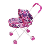 Maxbell Doll Stroller Pretend Play for Ages 1 2 3 Years Old Simulation Pushchair Toy Style B