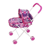 Maxbell Doll Stroller Pretend Play for Ages 1 2 3 Years Old Simulation Pushchair Toy Style B