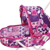 Maxbell Doll Stroller Pretend Play for Ages 1 2 3 Years Old Simulation Pushchair Toy Style B