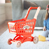 Maxbell Kids Shopping Cart Trolley Toys Valentines Gifts for Kids Role Playing Games Red