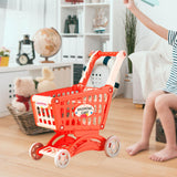 Maxbell Kids Shopping Cart Trolley Toys Valentines Gifts for Kids Role Playing Games Red