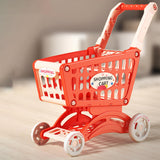 Maxbell Kids Shopping Cart Trolley Toys Valentines Gifts for Kids Role Playing Games Red