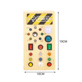 Maxbell Wooden Switches Busy Board Baby Travel Toys for Kids Preschool Holiday Gifts