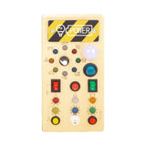 Maxbell Wooden Switches Busy Board Baby Travel Toys for Kids Preschool Holiday Gifts