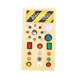 Maxbell Wooden Switches Busy Board Baby Travel Toys for Kids Preschool Holiday Gifts