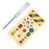 Maxbell Wooden Switches Busy Board Baby Travel Toys for Kids Preschool Holiday Gifts