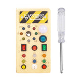 Maxbell Wooden Switches Busy Board Baby Travel Toys for Kids Preschool Holiday Gifts