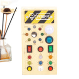 Maxbell Wooden Switches Busy Board Baby Travel Toys for Kids Preschool Holiday Gifts