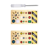 Maxbell Switches Busy Board Portable Early Educational for Children Kids Preschool