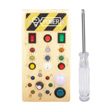 Maxbell Switches Busy Board Portable Early Educational for Children Kids Preschool