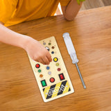 Maxbell Switches Busy Board Portable Early Educational for Children Kids Preschool