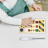 Maxbell Switches Busy Board Portable Early Educational for Children Kids Preschool