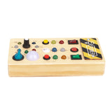 Maxbell Switches Busy Board Portable Early Educational for Children Kids Preschool