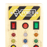 Maxbell Switches Busy Board Portable Early Educational for Children Kids Preschool