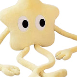 Maxbell Cute Stuffed Plush Star Living Room Decoration for Adults Children Kids Yellow