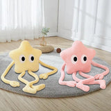 Maxbell Cute Stuffed Plush Star Living Room Decoration for Adults Children Kids Yellow