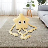 Maxbell Cute Stuffed Plush Star Living Room Decoration for Adults Children Kids Yellow