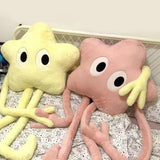 Maxbell Cute Stuffed Plush Star Living Room Decoration for Adults Children Kids Yellow