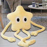 Maxbell Cute Stuffed Plush Star Living Room Decoration for Adults Children Kids Yellow