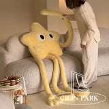 Maxbell Cute Stuffed Plush Star Living Room Decoration for Adults Children Kids Yellow