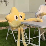 Maxbell Cute Stuffed Plush Star Living Room Decoration for Adults Children Kids Yellow
