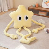 Maxbell Cute Stuffed Plush Star Living Room Decoration for Adults Children Kids Yellow