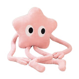 Maxbell Cute Stuffed Plush Star Living Room Decoration for Adults Children Kids Pink