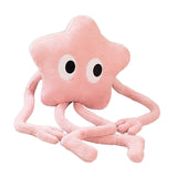 Maxbell Cute Stuffed Plush Star Living Room Decoration for Adults Children Kids Pink