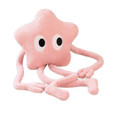 Maxbell Cute Stuffed Plush Star Living Room Decoration for Adults Children Kids Pink