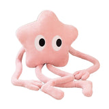 Maxbell Cute Stuffed Plush Star Living Room Decoration for Adults Children Kids Pink
