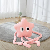 Maxbell Cute Stuffed Plush Star Living Room Decoration for Adults Children Kids Pink