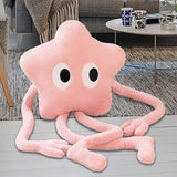 Maxbell Cute Stuffed Plush Star Living Room Decoration for Adults Children Kids Pink