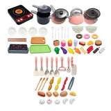 Maxbell Kitchen Toys Accessories Food Pretend Cooking Playset for Kids Birthday Gift