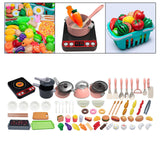 Maxbell Kitchen Toys Accessories Food Pretend Cooking Playset for Kids Birthday Gift