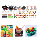 Maxbell Kitchen Toys Accessories Food Pretend Cooking Playset for Kids Birthday Gift