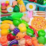 Maxbell Kitchen Toys Accessories Food Pretend Cooking Playset for Kids Birthday Gift