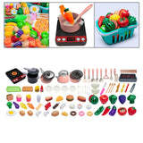 Maxbell Kitchen Toys Accessories Food Pretend Cooking Playset for Kids Birthday Gift