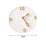 Maxbell Dollhouse Miniature Clock Clear for Pretend Toys Micro Landscape Photo Props
