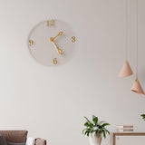 Maxbell Dollhouse Miniature Clock Clear for Pretend Toys Micro Landscape Photo Props