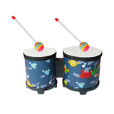 Maxbell 5'' and 6'' Bongo Drum Set with Wood Drumsticks for Girls Boys Birthday Gift Sea
