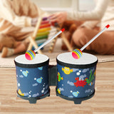 Maxbell 5'' and 6'' Bongo Drum Set with Wood Drumsticks for Girls Boys Birthday Gift Sea