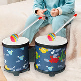 Maxbell 5'' and 6'' Bongo Drum Set with Wood Drumsticks for Girls Boys Birthday Gift Sea