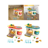 Maxbell Microwave Toys Kitchen Playset Kitchen Toys Gift Kitchen Toys for Child Red