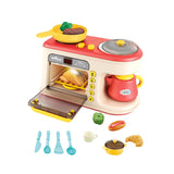 Maxbell Microwave Toys Kitchen Playset Kitchen Toys Gift Kitchen Toys for Child Red