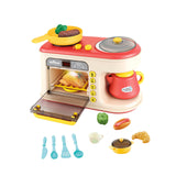 Maxbell Microwave Toys Kitchen Playset Kitchen Toys Gift Kitchen Toys for Child Red