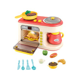Maxbell Microwave Toys Kitchen Playset Kitchen Toys Gift Kitchen Toys for Child Red