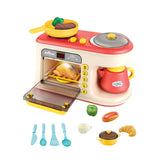 Maxbell Microwave Toys Kitchen Playset Kitchen Toys Gift Kitchen Toys for Child Red